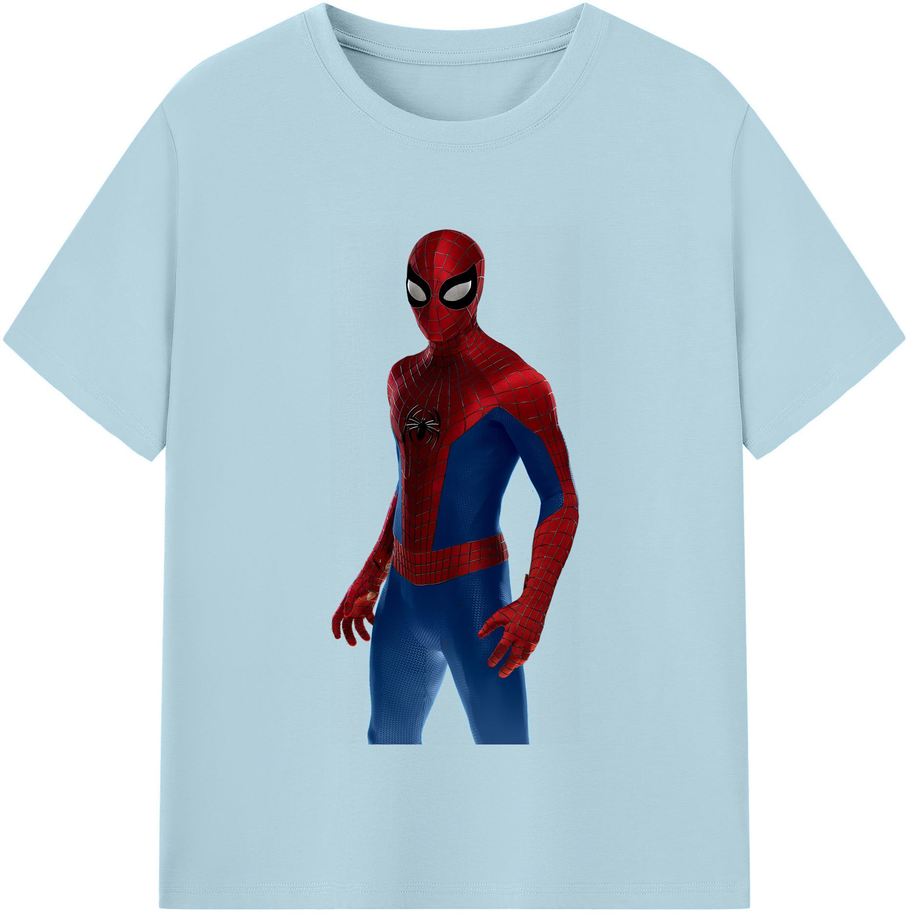 （画像用） Spider Man スパイダーマン 綿100％半袖Tシャツ（フロントプリント）